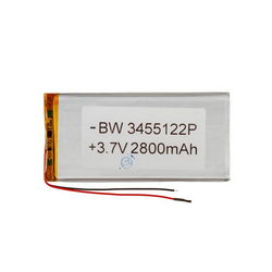 Полимерный аккумулятор BW 3455122P 3,7V 2800mAh 57x120x4mm