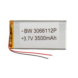 Полимерный аккумулятор BW 3066112P 3,7V 3500mAh 59x115x4mm