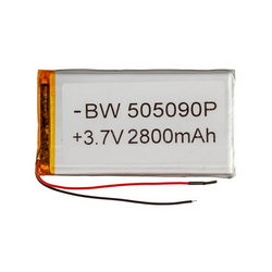 Полимерный аккумулятор BW 505090P 3,7V 2800mAh 52x97x4mm