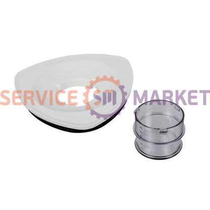 Blender bowl lid complete with plug and seal Braun