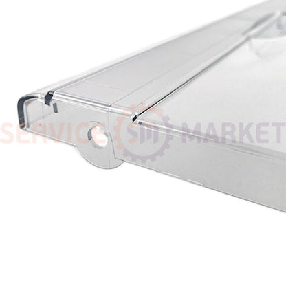 Freezer drawer panel (lower, new model with one fastening) 470x210mm Atlant transparent