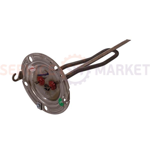 Тэн для бойлера под анод 1000W (нерж.) L=285mm фланец 124mm, 1 трубка под датчик анод M5 MTS