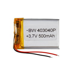 Полимерный аккумулятор BW 403040P 3,7V 500mAh 30x43x??mm