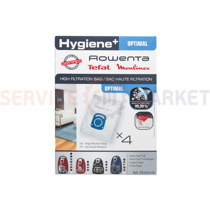 A set of microfiber bags (4 pcs) for the Rowenta ZR200540 vacuum cleaner
