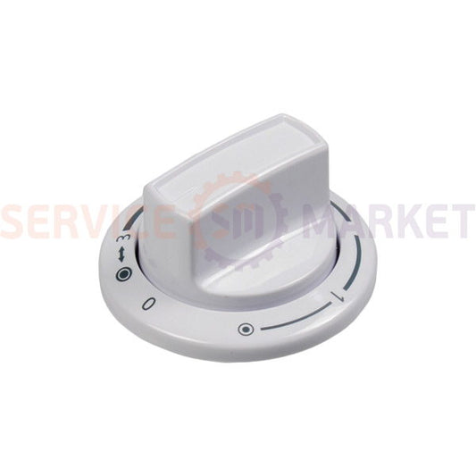 Ручка регулировки конфорки (2-х зон.) для эл. плиты Beko белый