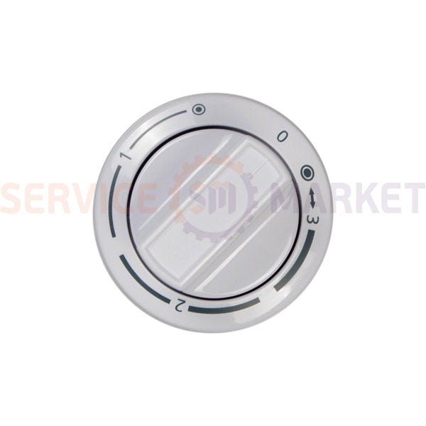 Burner control knob (2-zone) for electric stove Beko white
