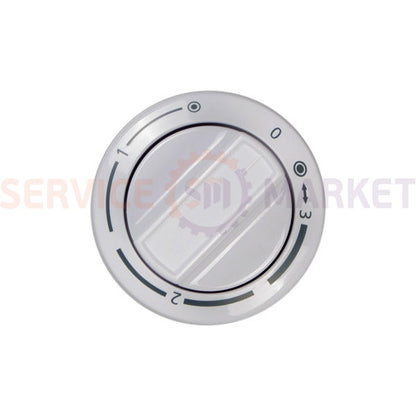 Burner control knob (2-zone) for electric stove Beko white