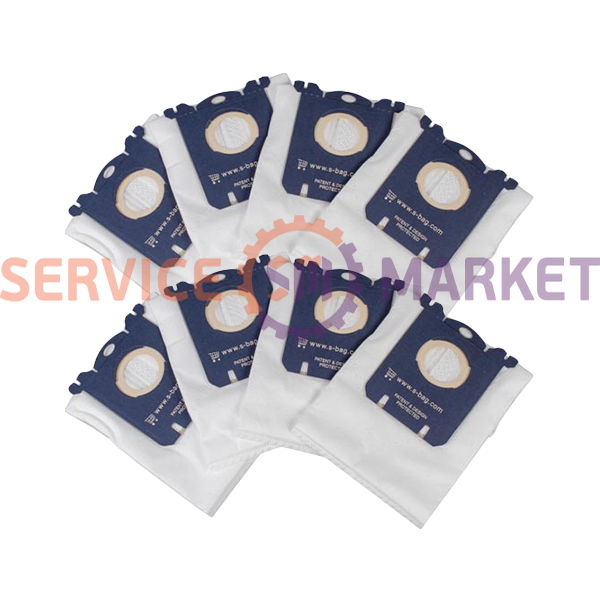 Microwave Bag Set (8 pcs.) FC8021/03 S-BAG Classic Long Performance for Philips Vacuum Cleaner