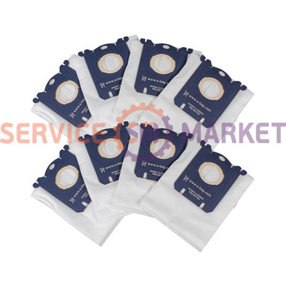 Microwave Bag Set (8 pcs.) FC8021/03 S-BAG Classic Long Performance for Philips Vacuum Cleaner