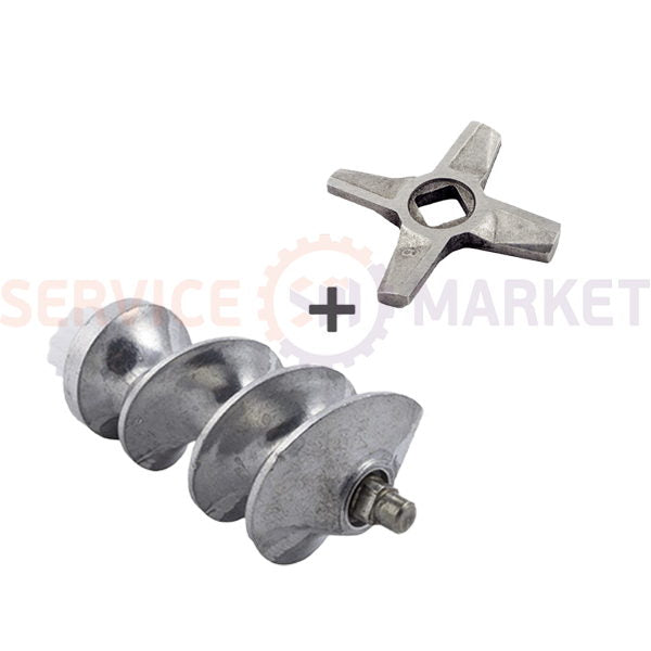 Набор шнек + нож (2-х стор.) для мясорубки NR8 Zelmer