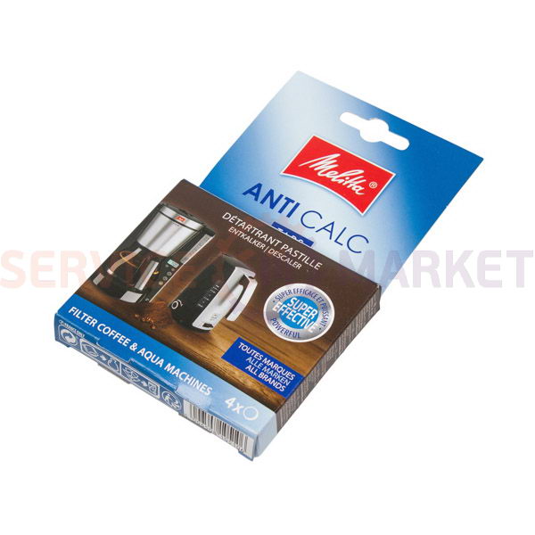 Таблетки от накипи (4шт.x12g) для кофемашин Melitta