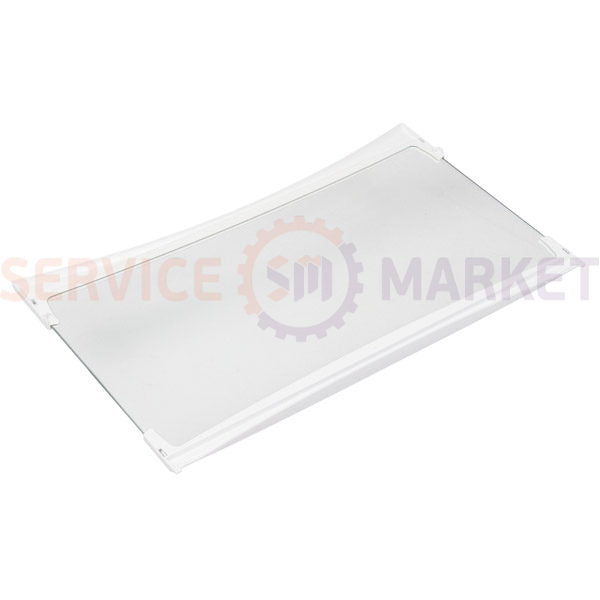 Shelf above the vegetable drawer in the refrigerator 500x300mm (glass with frame) Gorenje white