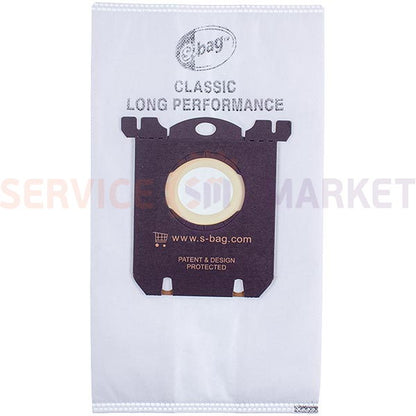 Set of microfiber bags (4 pcs) FC8021/03 S-BAG for Philips vacuum cleaner (without box)