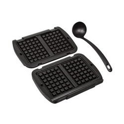 Набор жарочных панелей (2 шт.) для вафель + ложка-дозатор к электрогрилю Tefal черный