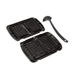 Set of frying panels (2 pcs.) for waffles + spoon-dispenser for electric grill Tefal black