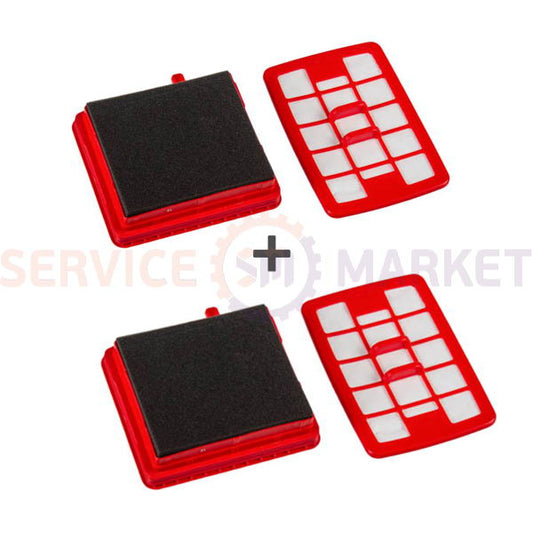 Set of filters HF2303 (2 packs) HEPA motor + foam + outlet for Gorenje vacuum cleaner