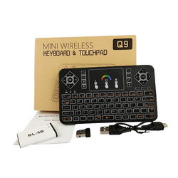 Пульт для Android/Windows/Linux c точпедом и подсветкой клавиш Keyboard Q9 Air Mouse