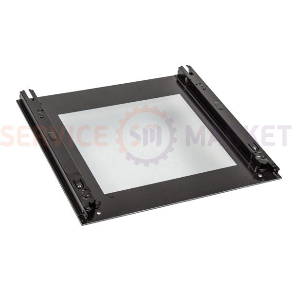 External door glass (with fastening) for oven 495x455mm Gorenje