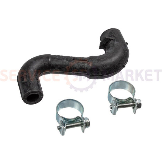 Патрубок соединит. (дозатор-бак, предварит. стирка) с хомутами для верт.стир. машины Electrolux