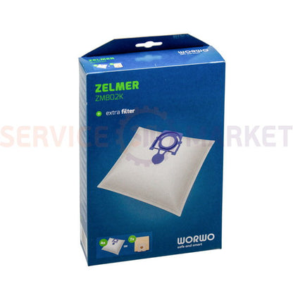 ZMB02K WORWO bag set (4 pcs) for Zelmer \ Bosch vacuum cleaners