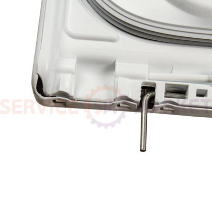 Loading hatch cover with seal for Zanussi vertical washing machine