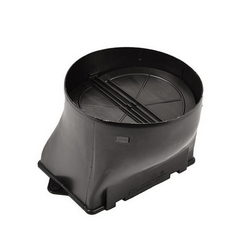 Air duct adapter with counter-flow mechanism for AEG hood