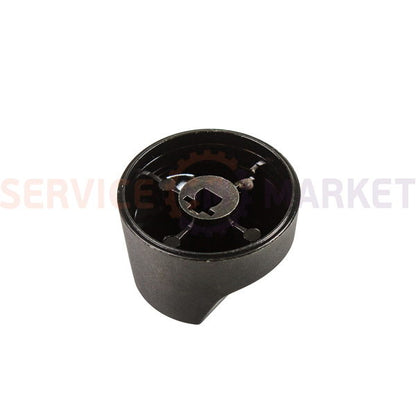 Temperature and mode control knob for Zanussi oven black
