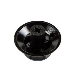 Temperature control knob for Zanussi oven silver