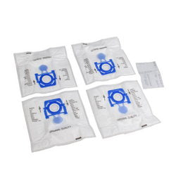 Set of microwave bags (12 pcs. without packaging) SAFBAG + motor filter ZVCA100B for vacuum cleaner Zelmer blue