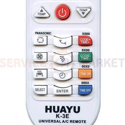 Huayu air conditioner K-3E (5000 codes) Universal remote control