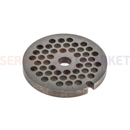 Решетка насадки мясорубки 4.5mm D=53mm (с пазом) для кух. комбайна Bosch