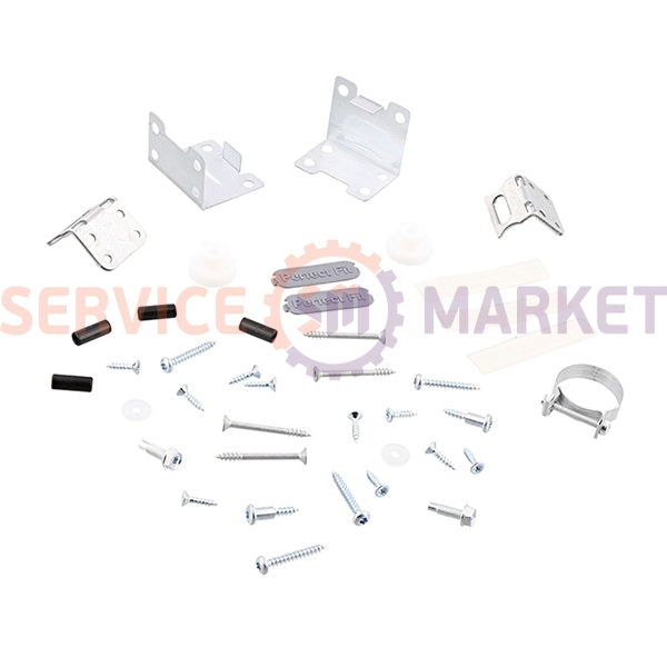 Door front fastening kit for built-in Electrolux dishwashers