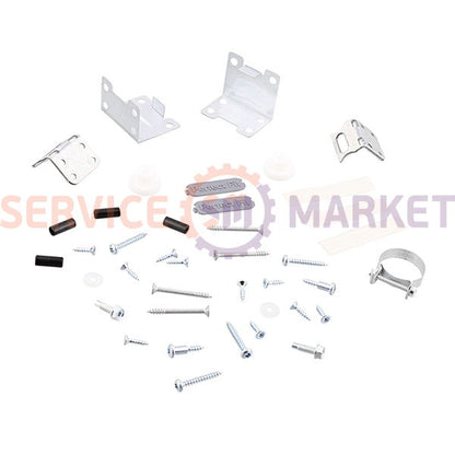 Door front fastening kit for built-in Electrolux dishwashers