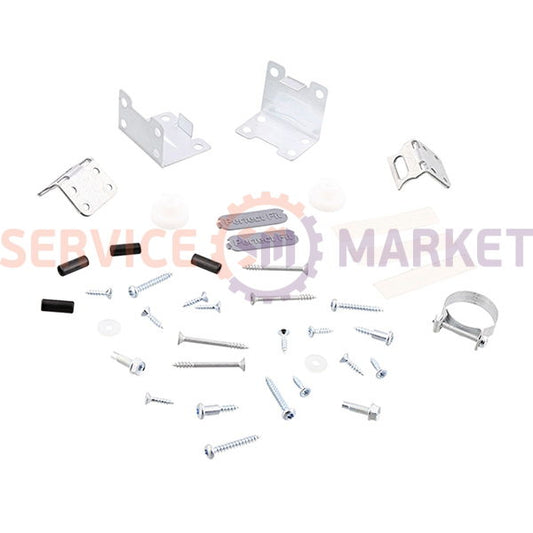 Door front fastening kit for built-in Electrolux dishwashers