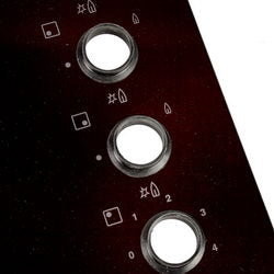 Glass ceramic hob for gas panel Electrolux