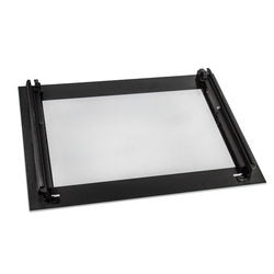 External door glass (with fastening) for oven 595x465mm Electrolux