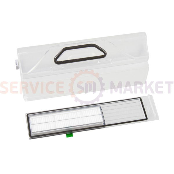 Dust container assembly for Rowenta robot vacuum cleaner gray