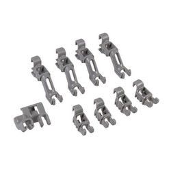 Зажимы нижних откидных держателей для посуды (4 шт.) посуд. машины Bosch