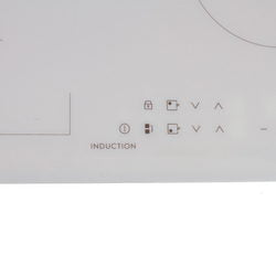 Glass ceramic hob for induction panel Electrolux white