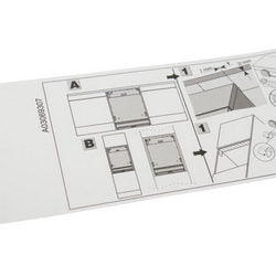 Foil (self-adhesive aluminum) for protecting furniture from steam from dishwashers L=750mm Electrolux