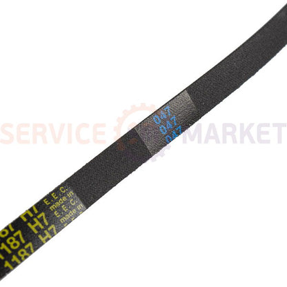 Belt 1187H7 EL Megadyne black