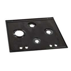Stainless steel worktop for gas hob Electrolux black