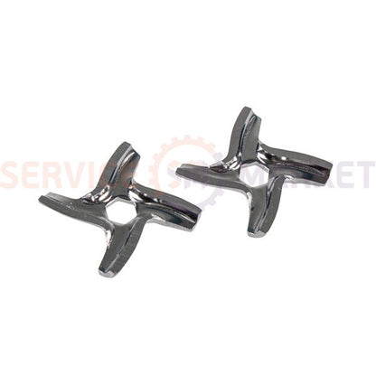 Set of knives for meat grinder (2 pcs.) D=45mm s=4.5mm hexagon hole Moulinex