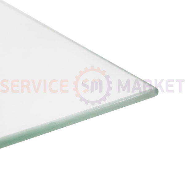 Shelf above the vegetable drawer in the refrigerator 490x345mm (glass) Snaige