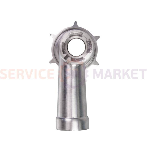 Tube with knurled nut for meat grinder attachment for Moulinex food processor