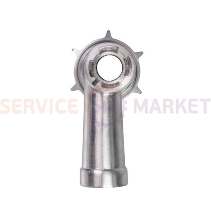 Tube with knurled nut for meat grinder attachment for Moulinex food processor