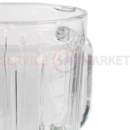 Blender bowl 1200ml (glass) with lid for Kenwood food processor