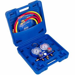 Манометричний колектор 2- вентильный VALUE VMG -2 R600-В +шланги 3шт.x900mm (R600)