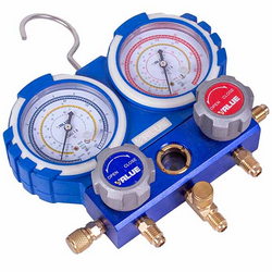 Manometric manifold 2-valve VALUE VMG -2 R600-B + hoses 3pcs.x900mm (R600)