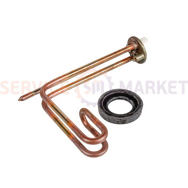 Heating element for boiler under anode 2000W (copper L-shaped) flange 48mm 1 tube under sensor anode M5 Ariston